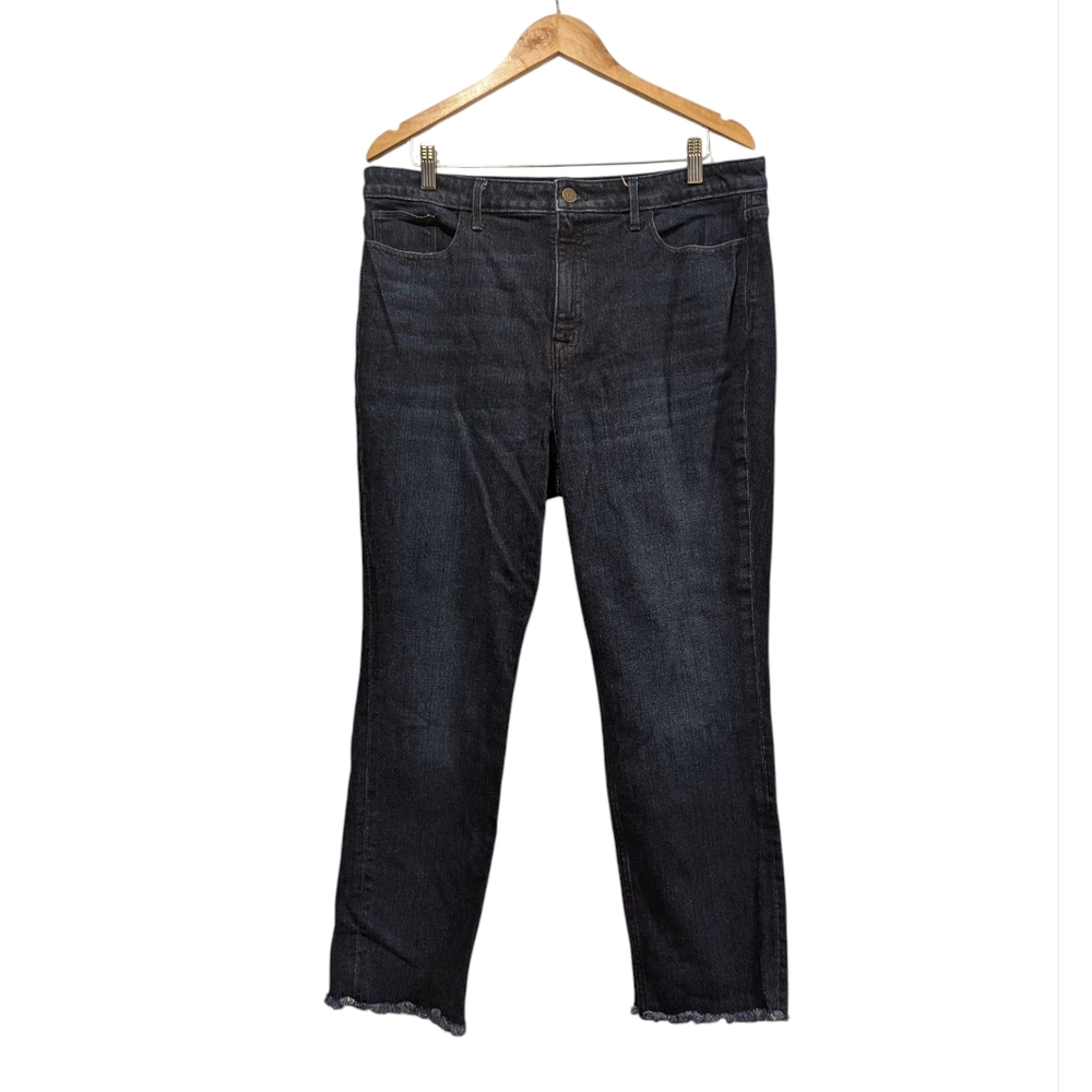 Vineyard Vines Straight Leg Frayed Hem Denim Blue Jeans Size 32